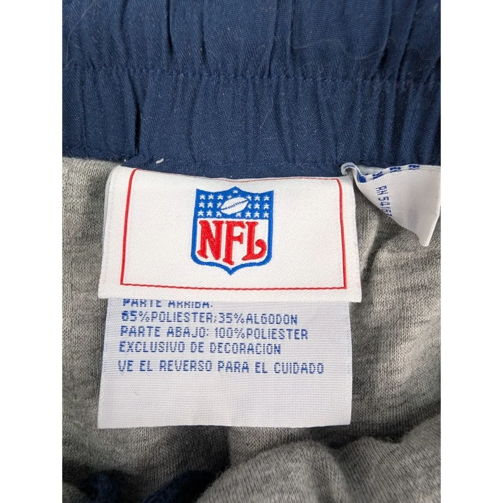 NFL New England Patriots Men's Large Navy Blue Zip Ankle Lined Track Pants
